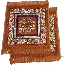 generic LTJ Textiles Soft Velvet Multipurpose Premium Pooja Aasan | Mandir Asan | Prayer Mat | Meditation Rug | Mandir Puja Items Articles | Size 24 * 24 Inch | Set of 2 Pieces-picture-27