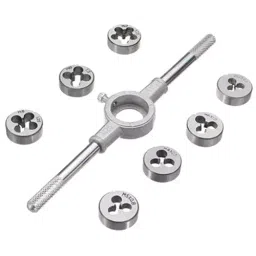 Generic Metric Tap Wrench And Die Set M3-M12 Nut Bolt Alloy Metal Hand Tools (Pack of 8 Pcs)-image-12