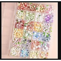 generic Nail Charms 3D Flower Nail Decals Color Resin Camellia Nail Decals Assorted Color Flower Nail Decals for DIY Nail Art Creative Nail Art Decals Nail Charms (3D Flower Box)-picture-27
