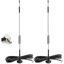 generic NBR Magnetic Base 4G LTE Antenna for with TS9 Male Right Angle for WiFi MiFi Hotspot WCDMA, Omni Direction USB Modem Aircards and LTE, CCTV with Magnetic Stand Base 10Ft. RG-174 Cable Pack of 2-picture-29