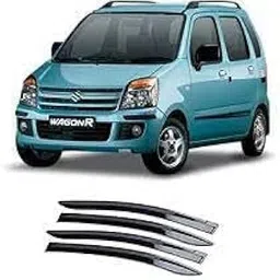 generic Old Wagon R Door Visor Cum Side Window Deflector Cum Rain and Wind Deflector for Set of 4 Pcs Unbreakable Door Visor/Rain Visor/Wind Visor-picture-27
