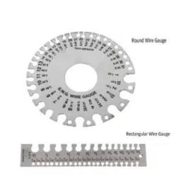 GENERIC Omega 85 mm Stainless Steel Measuring Round & Rectanglar Wire Gauge Set-picture-33