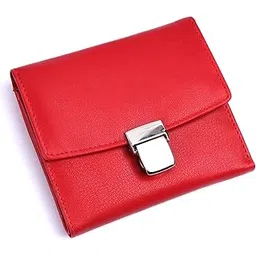 generic Premium RFID-Protected Genuine Leather Classic and Secure Wallet for Women (Red)-picture-55