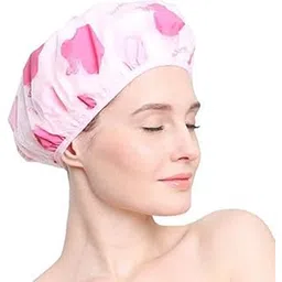 generic Reusable Elastic Shower Cap for Men and Women (Multicolour, Free Size) - Pack of 6-picture-35
