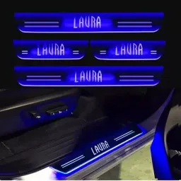 generic SCA Blue LED Door Sill Plate for Skoda Laura All Model (Set of 4)-picture-40