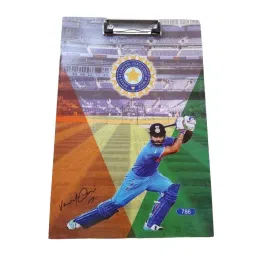 Generic Size 34.5x24 cm Virat Kohli Clip Board Fancy Exam Pad for Student And Office-picture-18