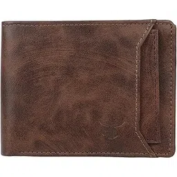 generic Stylish & Exclusive Faux Leather Brown Wallet for Men I Slim & Compact Wallet I 10 Card Slots I 2 Currency Slots | 1 Coins Slots-picture-36