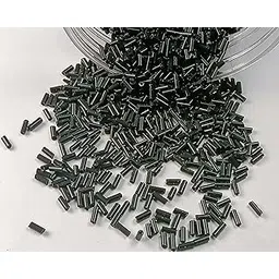 generic The Craft Cartel Black Opaque Pipe Beads/Bugle Beads/Glass Beads Standard Quality (Size 4.5 mm) (Pack of 50 Gram) Use for Jewellery Making/Beading/Embroidery/and All Jewellery Work/Art and Craft-picture-48