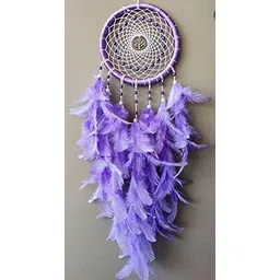 generic UVID Art and Craft Supplies Feather Dream Catcher (25 inch, Purple)_BZ_UVID5InchPURPLEDreamcatcher-picture-22
