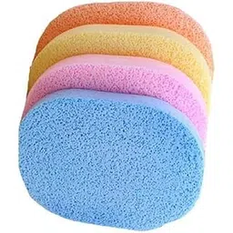 OJ Face Beauty Parlor Saloon Accessories Cleansing Facial Sponges Combo for Cleaning Makeup and Face Pack for Women - Set of 4 Pcs-image-6