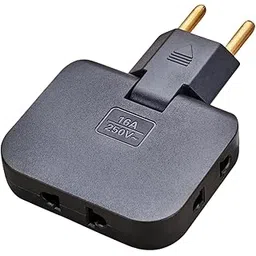 Plug Converter Adapter 16A 250V - 180° Rotatable Power Adapter with Flame Retardant Material, Compact Design for Travel and Home Use, Compatible with Daily Needs (Black)-image-37