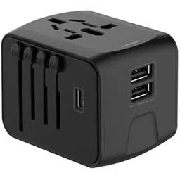 Generic Universal Travel Adapter - 3 in 1 Worldwide Universal Plug Socket and 2 x USB, with 2.4A, International Travel Adapter-picture-49