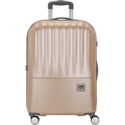 genie by Safari Palm 79Cm Large Checkin Trolley Bag Hard Case Polycarbonate 8 Wheels 360 Degree Wheeling Luggage, Suitcase for Travel, Trolley Bags for Travel, Gold-picture-24