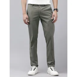 GENIPS Men Striped Slim Fit Trousers-picture-41