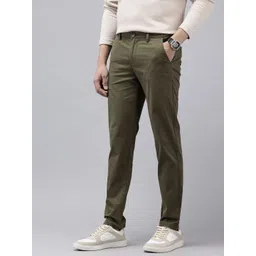 GENIPS Men Striped Slim Fit Trousers-picture-31