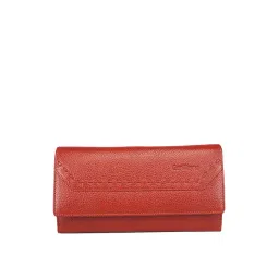 Genwayne Red Solid Wallet for Women-picture-21