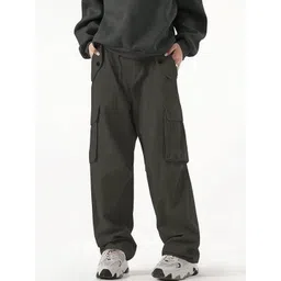 GENZILOOKS Men High-Rise Cargos Trousers-picture-41