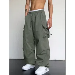 GENZILOOKS Men High-Rise Cargos Trousers-picture-23