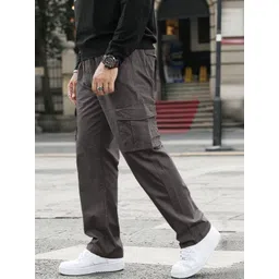 GENZILOOKS Men High-Rise Cargos Trousers-picture-32