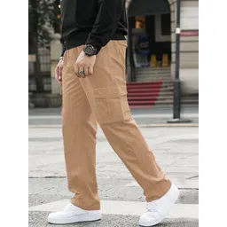 GENZILOOKS Men High-Rise Cargos Trousers-picture-33