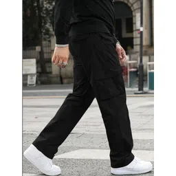 GENZILOOKS Men High-Rise Cargos Trousers-picture-34