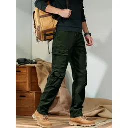 GENZILOOKS Men High-Rise Cargos Trousers-picture-26