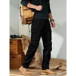 GENZILOOKS Men High-Rise Cargos Trousers-picture-14
