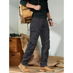 GENZILOOKS Men High-Rise Cargos Trousers-picture-25