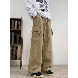 GENZILOOKS Men High-Rise Cargos Trousers-picture-24
