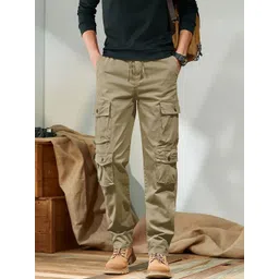 GENZILOOKS Men High-Rise Cargos Trousers image 5