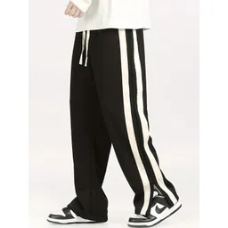GENZILOOKS Men Striped High-Rise Trousers-picture-38