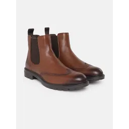 Geox Men U Walk Pleasure C C Textured Leather Chelsea Boots-picture-34