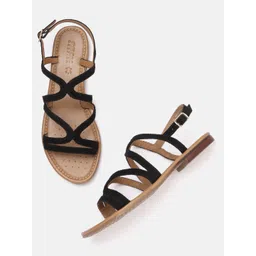 Geox Women Leather Open Toe Flats-picture-34