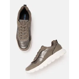 Geox Women Textured Leather Sneakers-picture-27