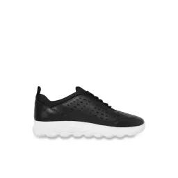 Geox Women's D Spherica Black Leather Casual Sneakers-picture-12