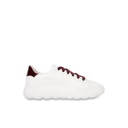 Geox Women's D Spherica EC4.1 White Leather Casual Sneakers-picture-35