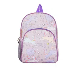 GEPACK Unisex Kids Purple Unicorn Print School Backpack-picture-10