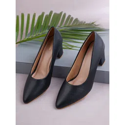 Get Glamr Block Heeled Pumps-picture-22