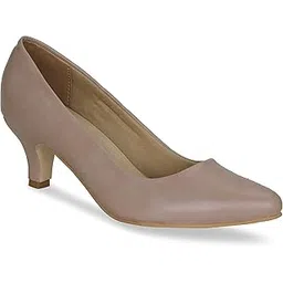get glamr Women Faux Leather Classic Work Pumps|| Semi-Pointed Toe|| Block Low Heels|| Smart Causals|| Heel Pumps-picture-23