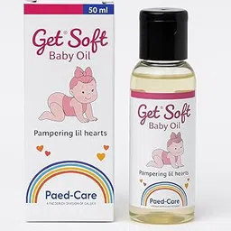 Get Soft Baby Oil 50 ml – Gentle Nourishing Massage Oil for Babies | Enriched With Natural Avocado, Olive, Almond Oils & Kesar | Non-Sticky Formula Paraben-Free & Hypoallergenic | Soft & Smooth Skin Care by Paed-Care-picture-29
