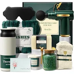 Get Well Soon Gifts for Women, Get Well Soon Gift Basket Women, Care Package for Woman with Massage Gun, After Surgery, Cancer Gifts, Sympathy Gift Basket, Feel Better, Sick Friend, Recovery, Mom-picture-12