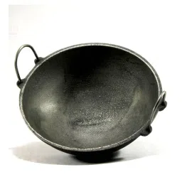 getkitch.in Medium 2.5 Ltrs Black Cast Iron Kadhai-picture-16