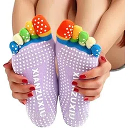 getko with device Cotton Women's 5 Finger Socks (24x8.5cm, Multicolour)-picture-17