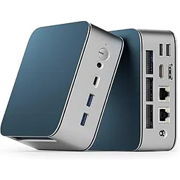 Getorli Mini PC, Dual LAN AMD R5 7430U (Max 4.3GHz), Mini Gaming PC 16GB DDR4 RAM 1TB SSD, Mini Computer 4K 60Hz Displays/HDMI/Type-C&USB Ports/RJ45/WiFi 6/BT5.0 for Home/Office/Business/Casual Games-image-24