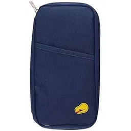 getzet Travel Document Passport Pouch Organizer Zip Holder Travel Pouch, Business Cards, Credit Cards Ticket Coins Currency Check, Id Document & Pen Storage Bag for Men, Women - Multicolor.-picture-43