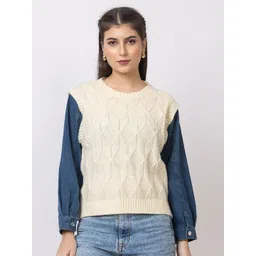 GFO Women Solid Round Neck Sweaters-picture-21