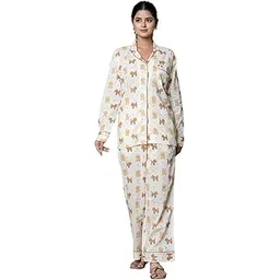 ghaavi Women's Cotton Printed Night Suit Set | Soft & Breathable Sleepwear with Top and Pajama | Stylish Nightwear for Daily Use – All Season Use-picture-25