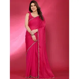 GHAN SALS Beads and Stones Pure Chiffon Saree-picture-34