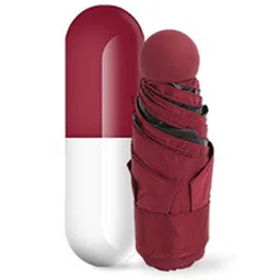 ghanu Ultra Light Mini Folding Compact Pocket with Lovely Capsule Case (Multicolor)) Umbrella image 2