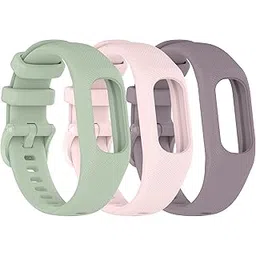 Gheper 3PCS Soft Silicone Bands Compatible with Garmin Vivosmart 5 Straps Replacement Wristbands Bracelet Band Case Cover for Women Men, Small/Large Size-picture-10